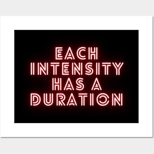 Teach Intensity Has A Duration Posters and Art